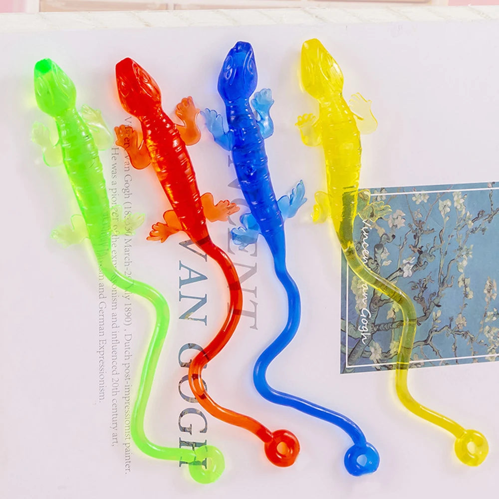 10-30PC Fun Sticky Climbing Lizard Kids Birthday Party Baby Shower Gift Pack Halloween Christmas Carnival Party Favor Decoration