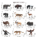 Simulation Mini  Farm Poultry Puppy Crocodile Pegasus Monkey Bird Wildlife Figurine Animal Model Sets Education Kid Toys