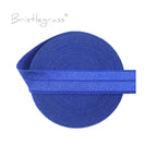 BRISTLEGRASS 2 5 10 Yard 5/8" 15mm Solid FOE Shiny Fold Over Elastic Spandex Satin Band Hair Tie Headband Dress Sewing Lace Trim