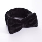 Women Solid Bow Headbands Coral Fleece Makeup Spa Wash Face Turban Head Wrap Girls Hair Towel Accessories Head Band Hairbands