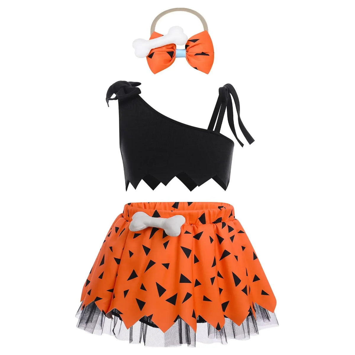 Halloween Caveman Dress For Girls Boys Clothes Off Shoulder Dog Bones Dresses Historical Stone Age Party Kids Halloween Costume
