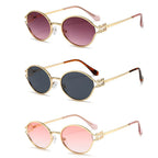 Sunglasses for Women Retro Oval 90s Sun Glasses Lightweight Vintage Cat Eye Trendy ShadesProtection Lens