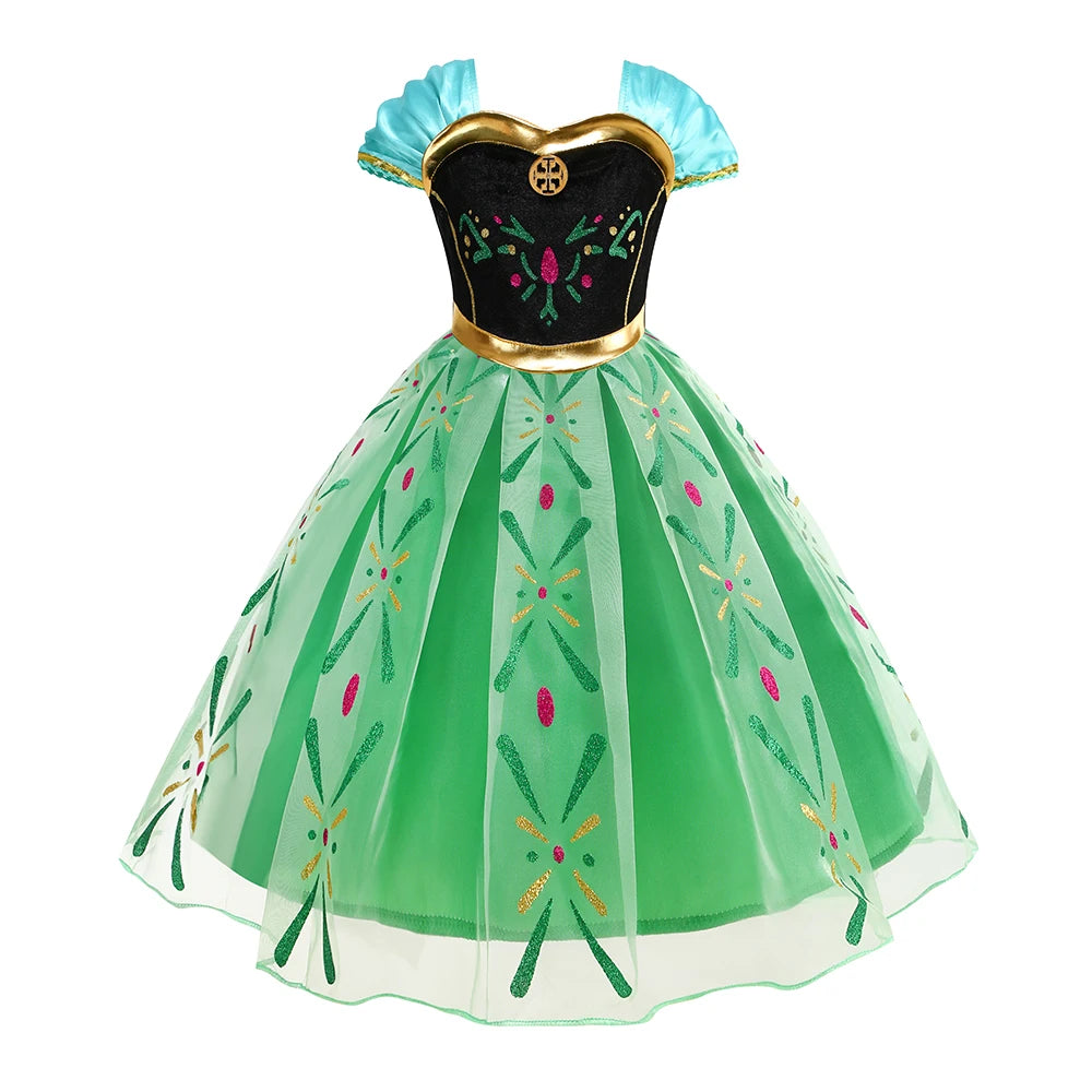 Girl Vestidos Costume Kid Dress Halloween Cosplay Children Birthday Carnival Party Dress Up 2-10 Year
