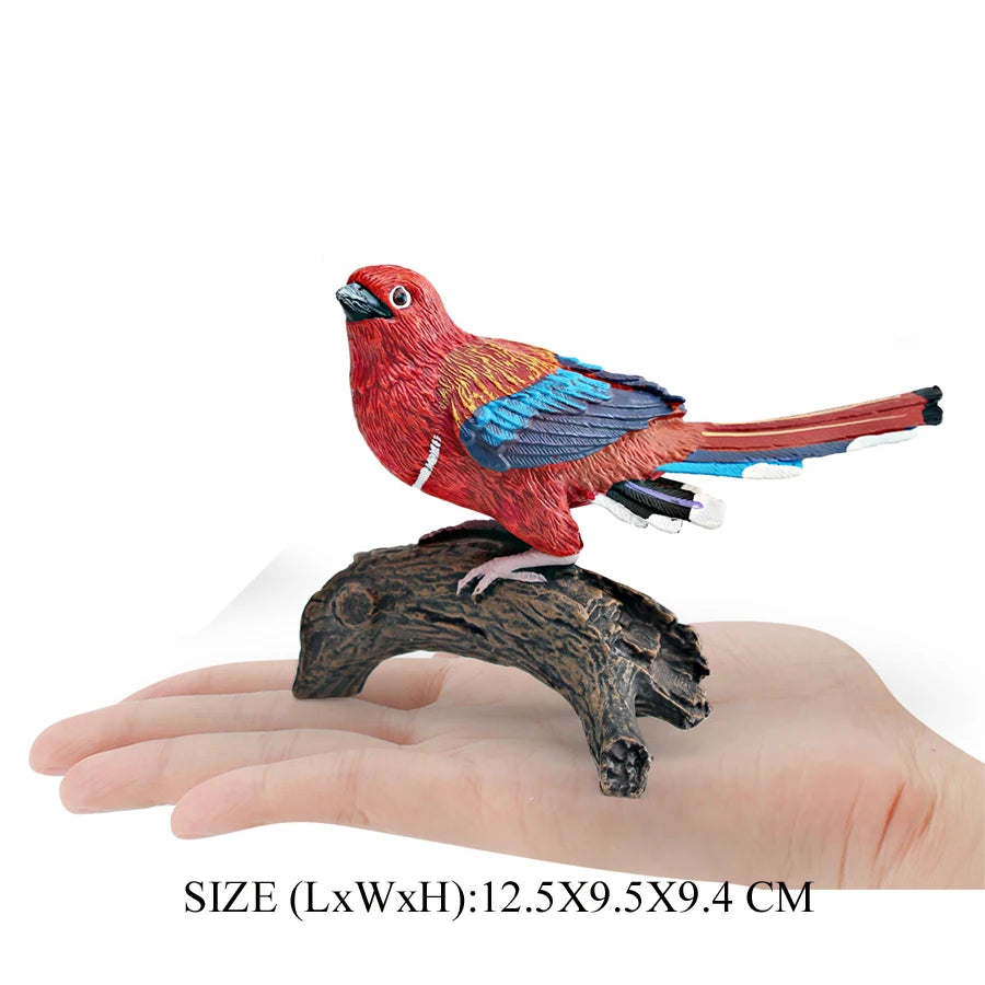 Simulation Bird Animal Kingfisher Robin Magpie Pigeon Hummingbird Model Action Figure Garden Decoration Miniature Figurines Toys