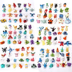 24-144pcs Pokemon Pikachu Action Figure Toys 2-3cm Mini Figures Model Toy Pikachu Anime Kids Doll Birthday Christmas Gifts