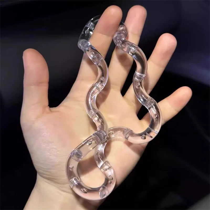 Deformable Rope Fidget Toy Deformation Rope Knot Pressure Stress Relief Toys Rrainbow Color Anti Stress Deformable Rope Best Toy