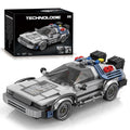 1:24 Classic Movie Racing Car Building Blocks MOC Model Sport Cars Toys Back Future Bricks Vehicle Festival Gifts for Boys Kids