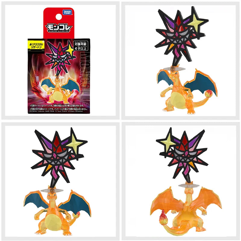 Original Pokemon Figures Shiny 50% Forme Zygarde Mega Rayquaza Terapagos Terastal Form Gigantamax Charizard ML Collection Model