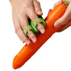 1 Easy and Convenient Black Green Peeler, Sharp Blade, Non Slip Grip, Suitable for Kitchen and Camping