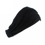 New Summer Women Solid Cotton Headband Elastic Wide Soft Girls Sports Yoga Knotted Headband Running Sweatband For Tennis Gym