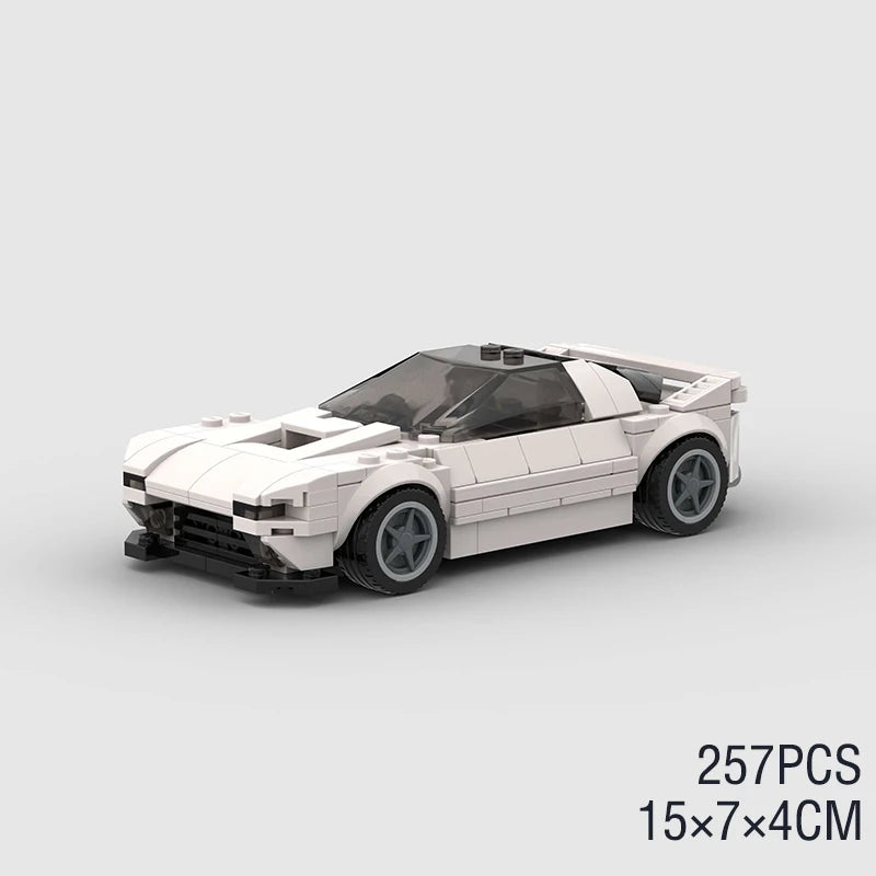City Technical Speed World Famous Car Building Blocks Racing Fast And Furious Moc Brick Vehicle A80 Supra V2 Toys Kid