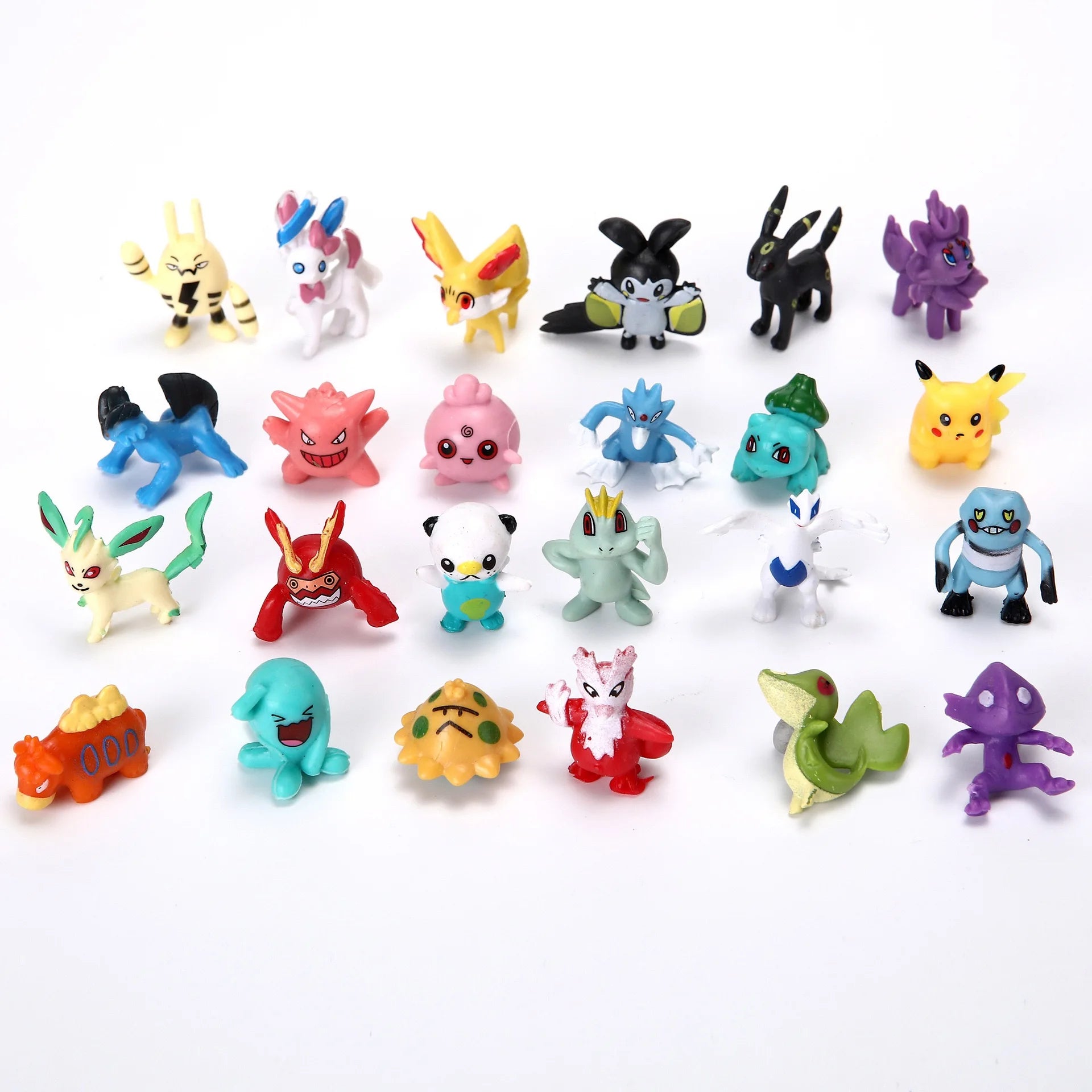 24-144pcs Pokemon Pikachu Action Figure Toys 2-3cm Mini Figures Model Toy Pikachu Anime Kids Doll Birthday Christmas Gifts