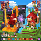 FUNXINEE Dinosaur Theme Park NEW Magnetic Blocks, 3D DIY Dinosaur Model, STEM Construction Toy, Creative Birthday Gift For Kids