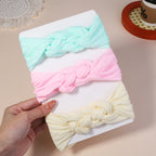 3Pcs/Lot Cable Knit Baby Headbands For Children Elastic Baby Girls Turban Kids Hair Bands Newborn Headwrap Baby Hair Accessories