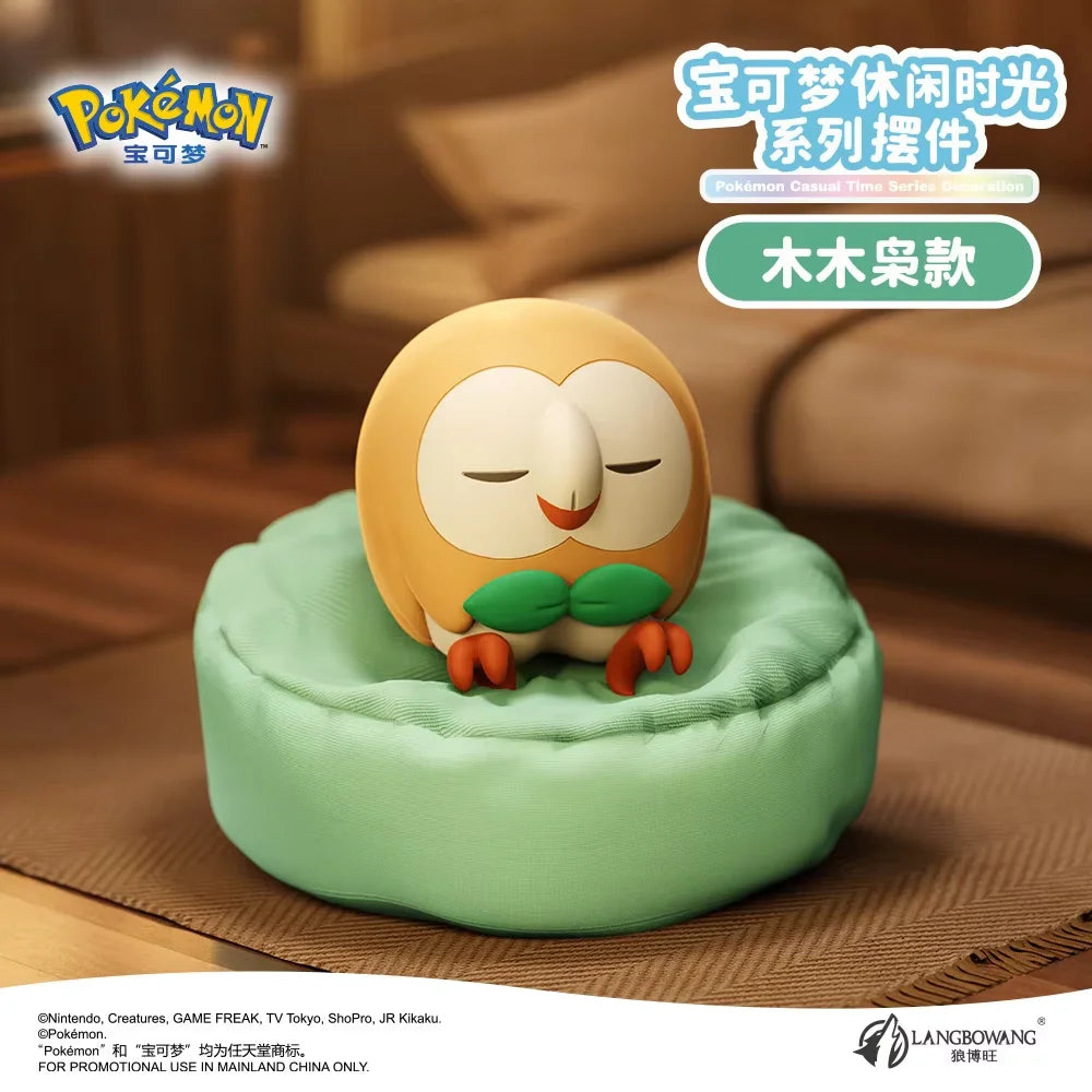Genuine Product Pokémon Sleeping posture model ornament Serie Anime Action Figure Sylveon Umbreon Charmander Model Doll Toy Gift