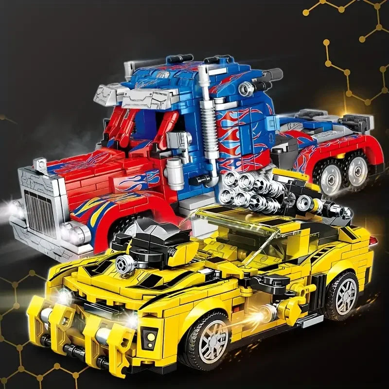 1060 Abs Building Block Toys, Building Toy Set, 2-in-1 Model Building Kit, Adult Creative Building Blocks for Home Decoration, I