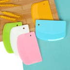 Plastic Scraper Cake Cream Scraper Flour Dough Cutting Knife Intestine Powder Scraper Kitchen DIY Tools Kitchen Baking Tools