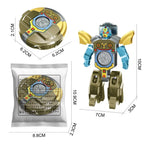 New creative decompression  drop resistant fingertip Rotational gyroscope mechanical deformation robot children's toy Boy Gift