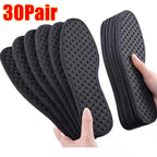 1Pair Bamboo Charcoal Antibacterial Shoes Insoles Plant Deodorant Running Sports Insole for Feet Thick Shock Absorbing Shoe Sole