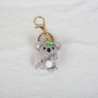 Mini Animal Doll Series Crochet Keychain Knitted Small Rabbit Doll Keyrings Mini Puppy Cute Keychain Wholesale Custom Accessory