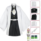 Anime Kimetsu No Yaiba Kamado Nezuko Cosplay Kostuum Kimono Demon Slayer Cosplay Pruiken Haren Halloween Carnaval Vrouwen Outfit
