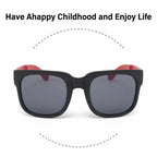 Square Frame Kids Sunglasses Fashion UV 400 Outdoor Foldable Sunglasses Children Eyewear for Toddler Boys and Girls