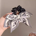 Women's Style Brown Cashew Flower Bow Hair Clip High-End and Elegant Hair Clip Shark Clip Fashion Headwear Girls Headdress