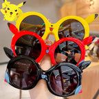 Cartoon Pikachu Outdoor Sun Protection Glasses Anime Pokemon Anti Glare Goggles Cute Vacation Travel Sunglasses Friend Gifts