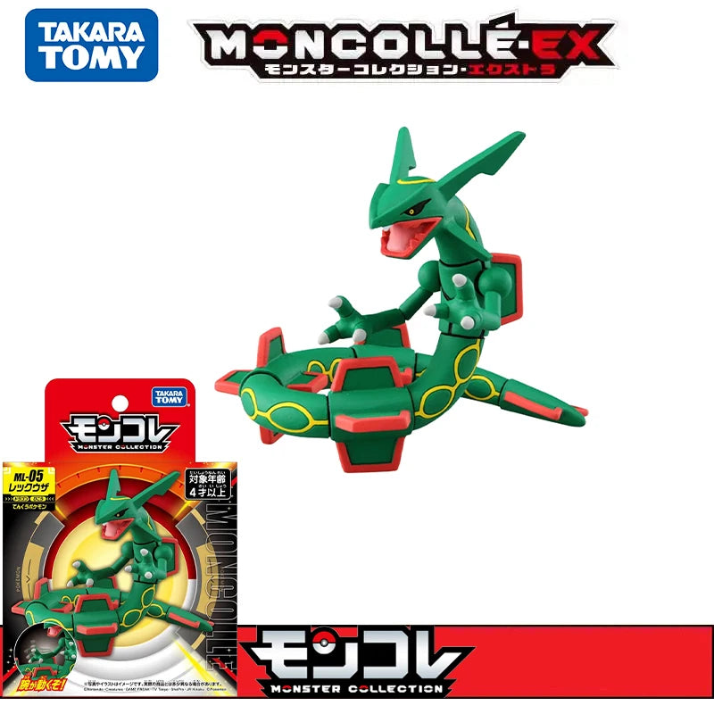 Original Pokemon Figures Shiny 50% Forme Zygarde Mega Rayquaza Terapagos Terastal Form Gigantamax Charizard ML Collection Model