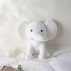 25cm/9.84in Soft Elephant Plush Stuffed Animal - Cute Fluffy Colorful Plush Toy (Multiple Colors: Pink/Blue/Purple/Rainbow) - Id