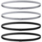 4 Pieces Solid Thicken Non-Slip Elastic Sports Outdoor Headbands Hair Headbands for Men Exercise Hair Bands Sweatbands for Women