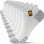 10/30 Pairs Men Women Low Cut Sports Socks Reinforced Wear-Resistant Sweat Absorbing, Breathable Mesh All Season Casual Socks