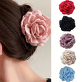 1/2/6pcs Stereoscopic Rose Flower Hair Clip Fpr Women Elegant Back of The Head Hair Shark Clip Fashionable Girl Hair Accessories