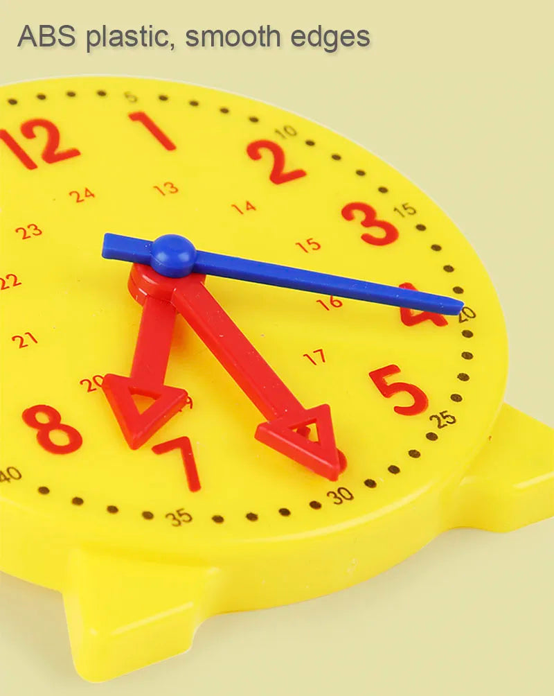 Children Montessori Clock Educational Toys Hour Minute Second Cognition Matching Puzzle Toys Kids Early Preschool Teaching Aids