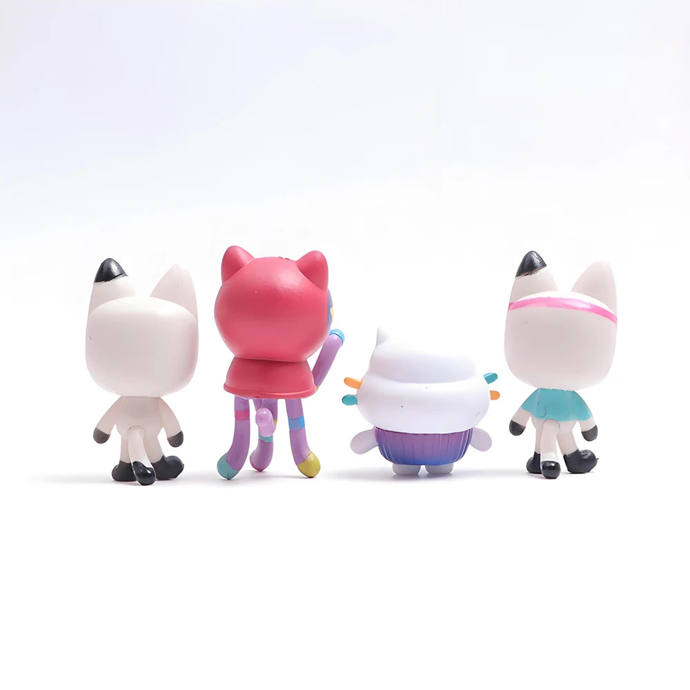 NEW 13pcs Anime Figure Gab Toy Smiling Cakey Catrat Hug Doll Mercat Cartoon Action Figure Home Decoration Xmas Birthday Gifts