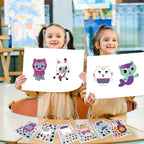 -Gabby Cat Dolls Cartoon Stickers Birthday Party Decoration DIY Sticker Luggage Guitar Waterproof Graffiti Baby Shower Kids Toys