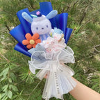 Cartoon My Melody Kuromi Cinnamoroll Kt Cat Plush Doll Creative Flower Bouquet Valentine Christmas Graduation Birthday Gift