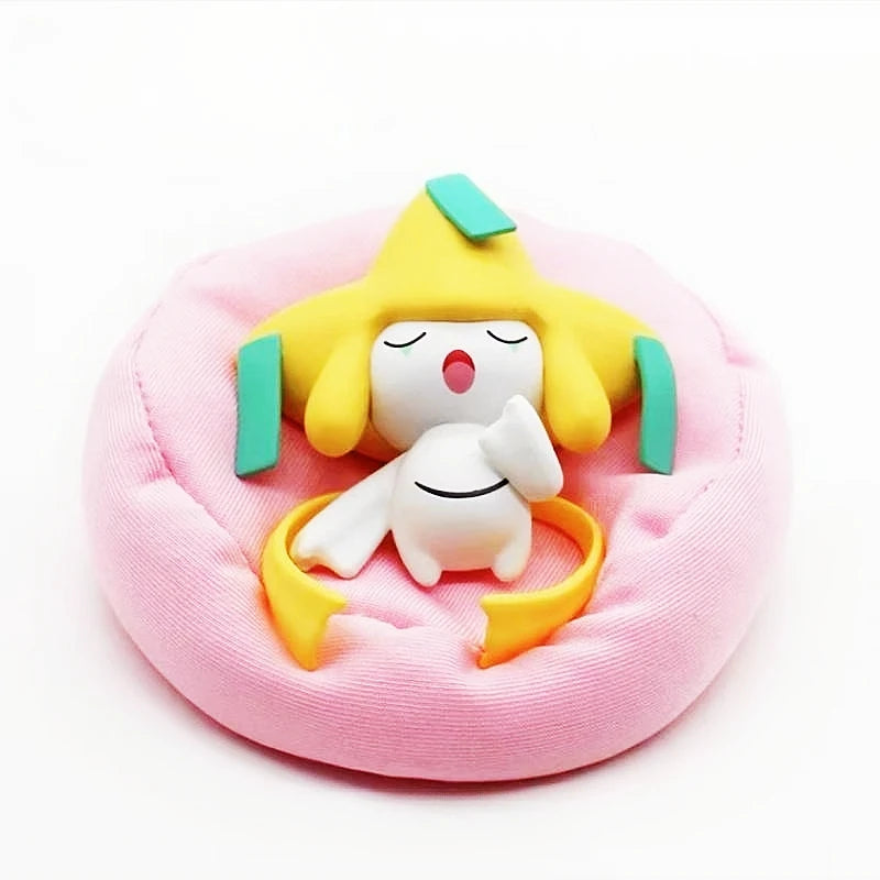 6 Pcs Anime Pokemon Model Kit Characters Figure Starry Dream Pikachu Eevee Series Car Interior Hand Sleeping Position Toys Gifts