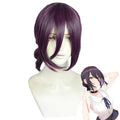 Rezze Cosplay Wig Anime Purple Brown Ponytail Hair Pelucas Halloween Party Role Play Wigs