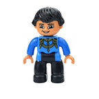 Big Size Figures Building Block Doll Family Farmer Pirate Worker Doctor Policemen Large Brick Compatible Build House Duploes Toy