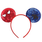2026 Festival Party Cosplay Mouse Ears Headband 3.3" Ears Glitter Hairband For Boys Girls DIY Cartoon Hair Accessories