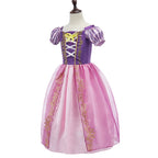 Girls Costume Children Cosplay Princess Dress Kids Halloween Birthday Pageant Party Rapunzel Dress Girl Carnival Tangled Clothes