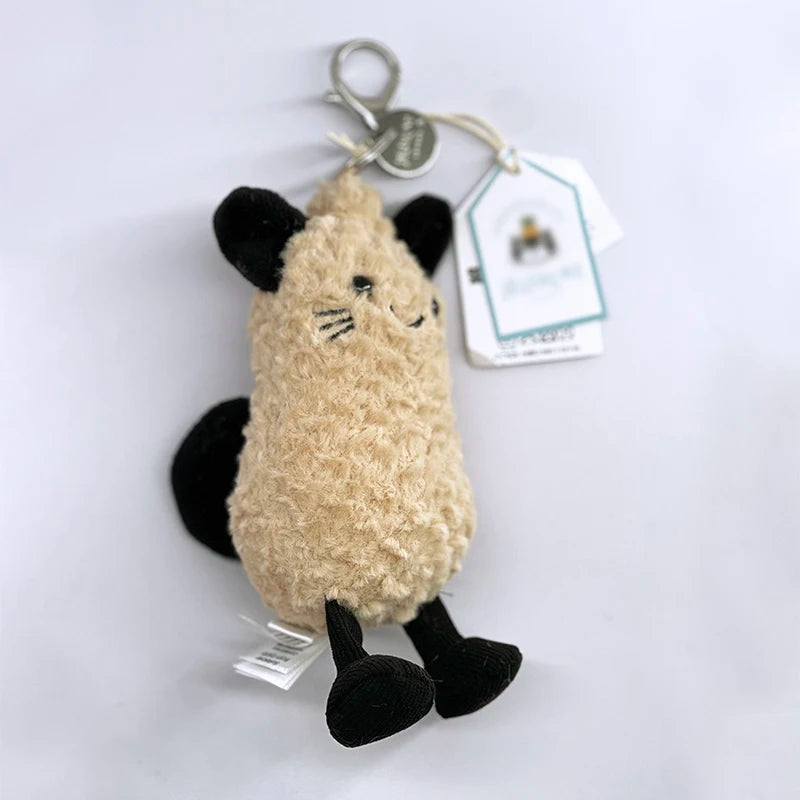 JC Golf ball plush keychain, grape keychain, jellyfish plush toy, hippopotamus, and plush elephant JC bag keychain