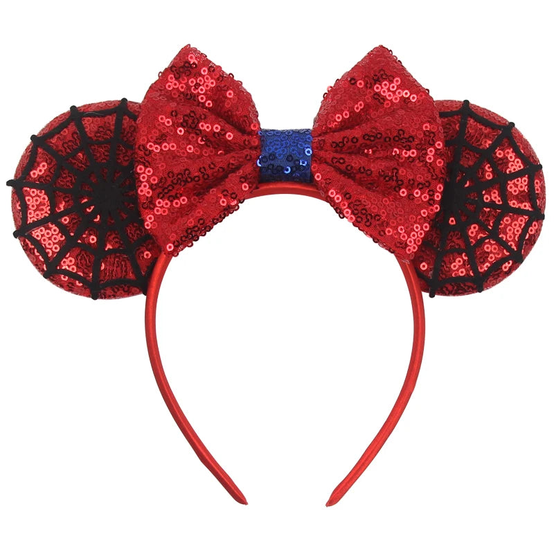 Nieuwste Mickey Mouse Oren Hoofdband Kid Adult Festival Party Pailletten Strik Haarband Vrouwen Baby Girl Party Haar Accessories