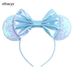 2026 Chic Embroidery Sequin Ears Headband Classical DOT Bow Hairband For Girls Women Party Head Wear Kids DIY Hair Accessories