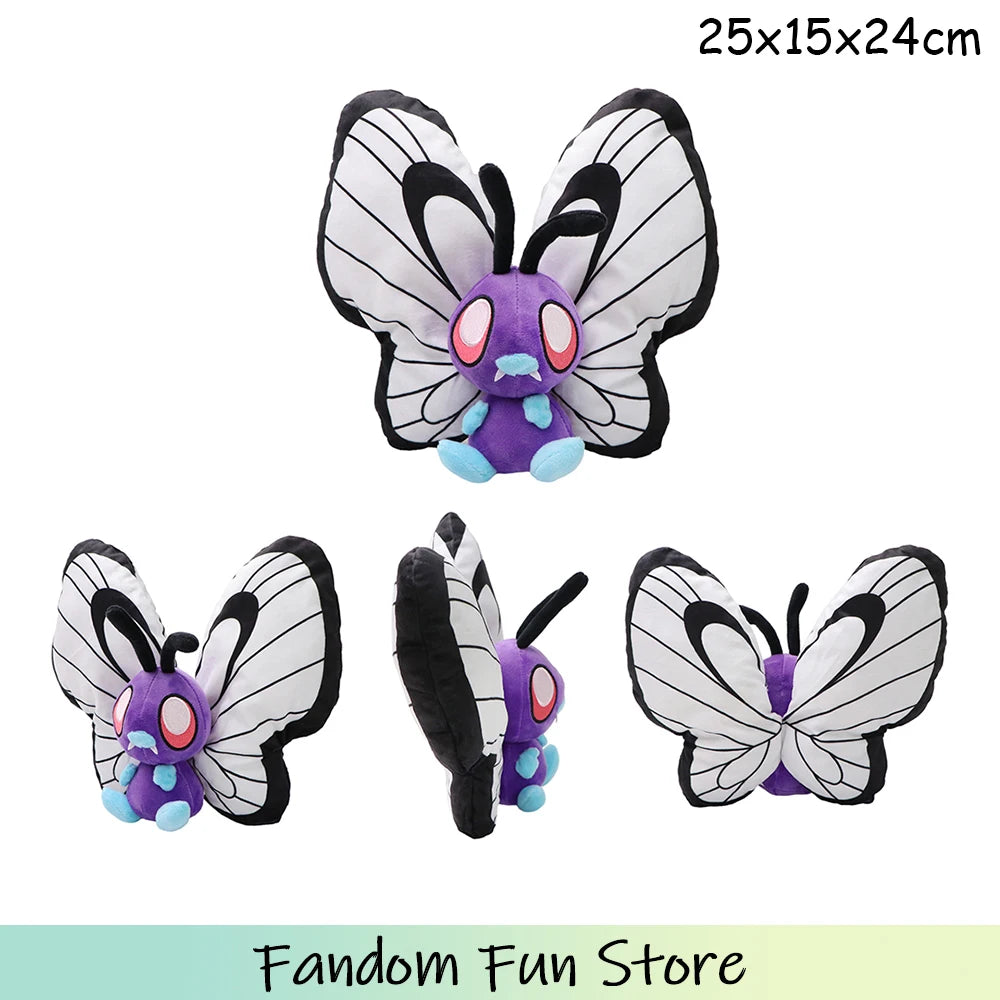 Pokemon Butterfree Plush Toys Butterfly Caterpie Scolipede Plushies  Soft Stuffed Animal Cute Dolls Christmas Halloween Gifts