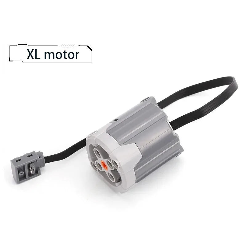 Electric Motor Set the Car Remote Control Battery Box Switch with Led Light Power Function MOC Building Blocks Cars Motor Toys