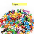 24-144pcs Pokemon Pikachu Action Figure Toys 2-3cm Mini Figures Model Toy Pikachu Anime Kids Doll Birthday Christmas Gifts