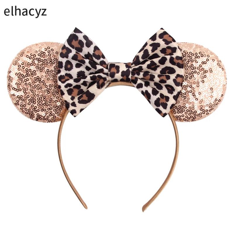 2026 Chic Embroidery Sequin Ears Headband Classical DOT Bow Hairband For Girls Women Party Head Wear Kids DIY Hair Accessories