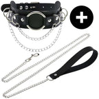 Gothic Punk Pu Leather Choker With O-Ring - Adjustable Collar Necklace For Women, Perfect For Halloween & Everyday Wear